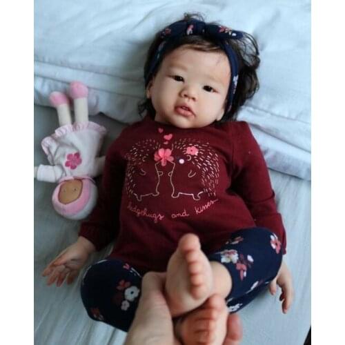 70CM huge baby reborn doll kit toddler Amaya Soft touch Flexible Vinyl Unfinished Doll Parts DIY