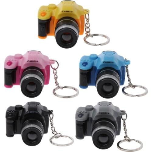 Mini Digital Reflex DSLR Camera LED Flash Light Torch Shutter Sound Keychain