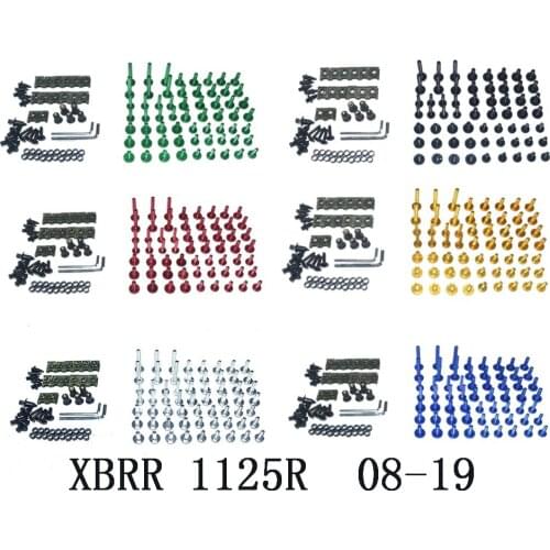 Motorcycle Complete Fairing Bolts Kit Bodywork Screws For Fit BUELL XBRR 1125R 2008-2019