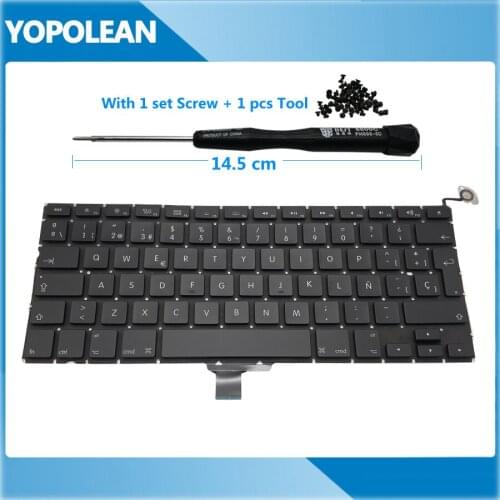 New Spain Spanish Keyboard For Macbook Pro 13" A1278 2009-2012 Free Screw & Screwdriver
