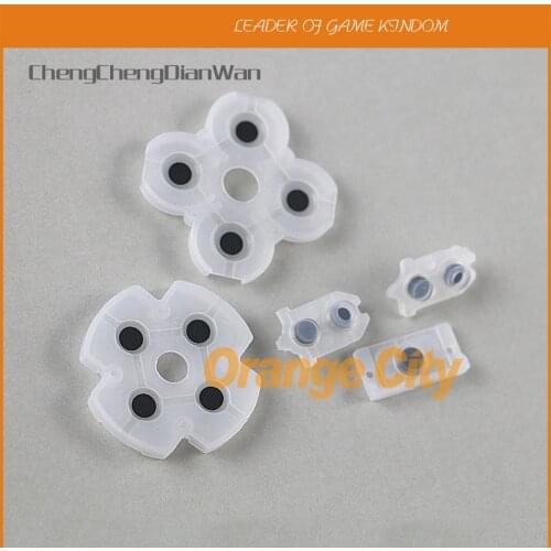 ChengChengDianWan 100sets/lot New Version Silicone Conductive Rubber Adhesive Button Pad For PS4 Controller JDS-030 JDM-030