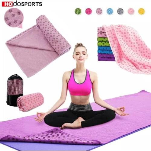 Yoga Blanket Non-slip Yoga Mat Towel Blanket Sports Travel Foldable Fitness Exercise Pilates Yoga Towel Fitness Mat