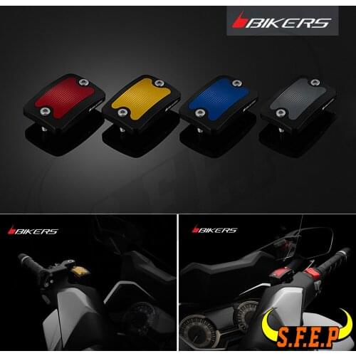 BIKERS CNC Aluminum Alloy Front Brake Reservoir Cap Cover For Honda Forza 300 350 Forza300 Forza350