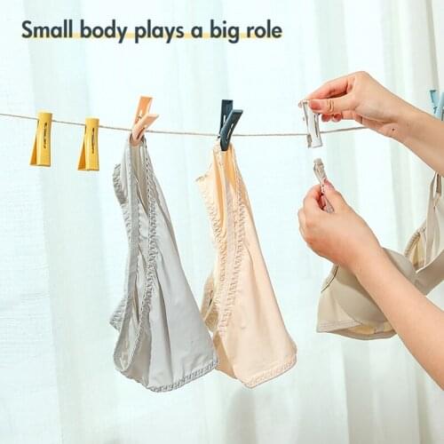 Clothespin Multifunctional Plastic Drying Clip Household Underwear Socks Standable Clip Hanger Windproof Fixed Clips 10/20pcs