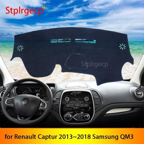 For Renault Captur 2013~2018 Samsung QM3 Anti-Slip Mat Dashboard Cover Pad Sunshade Dashmat Car Accessories 2017 2016 2015 2014