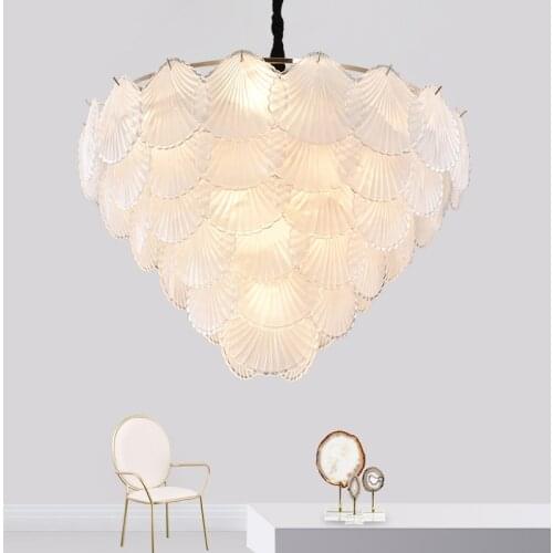 Post Modern Luxury Glass Leaves Pendant Lights Living Room Plate Gold Metal Lustre Pendant Lamp Suspend Lamp Fixtures Lamparas