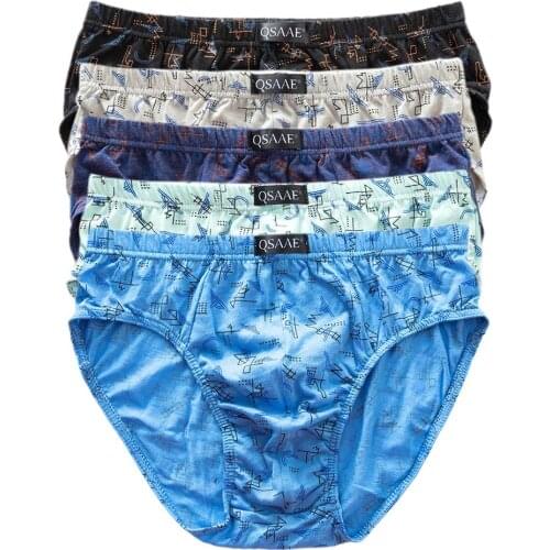 1LOT=2PCS/4PCS Cotton youth underwear briefs mens briefs breathable U convex sweat-absorbent underwear large size teen shorts