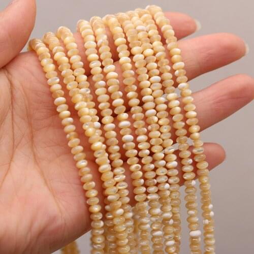 High Quality Natural Shell Abacus Beads Trochus Mother Of Pearl Loose Beads DIY for Jewelry Making Crafts Necklace Bracelet 14