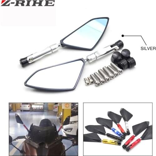 7/8"" 22mm handle bar motorcycle bar end mirror Motorcycle Mirror FOR HONDA CBR600 600f4i CBR600RR CBR1000 CBR1000RR YAMAHA BMW