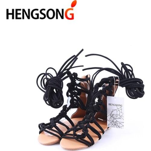 Fashion Knee Length Sexy Cross-Tie Sandal Women Gladiator Sandals Women Cross Strap Tall Sandals Women Boot Sandals Shoes 876620