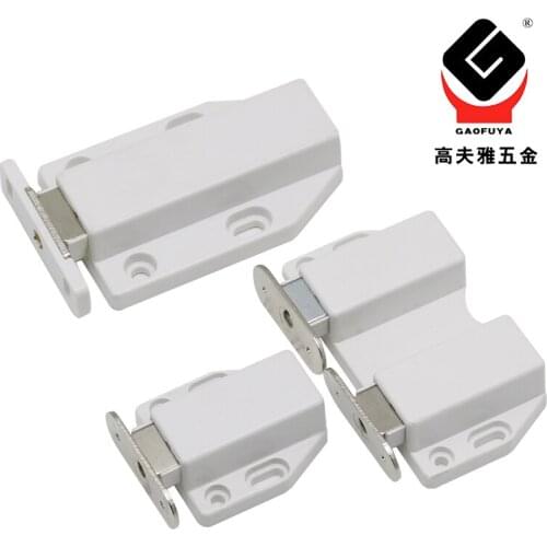 2 pieces Hardware rebounder push-open electromagnetic touch cabinet door buckle damping buffer belt single door screw stop