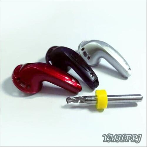 2pcs MX500 headphone shell 15.4mm and 1 pcs drill for diy mmcx pin earphone headset