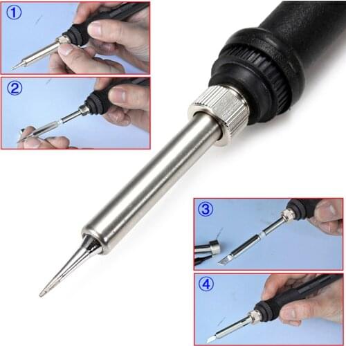 24V 60W Electric Soldering Iron Handle Universal for 898D 936B Soldering Station Rework Repair Tools Electric Soldering Irons