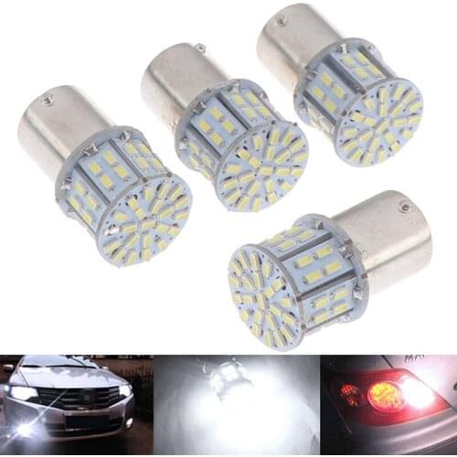 4pcs 1156 BA15S 50SMD 3014 Car Interior RV Camper Light Auto Lamps LED Replacement Bulbs