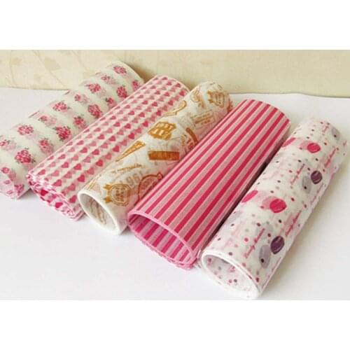 50Pcs/Lot Wax Paper Food Grade Grease Paper Food Wrappers Wrapping Paper For Bread Candy Cake Burger Fries Oilpaper Baking Tools