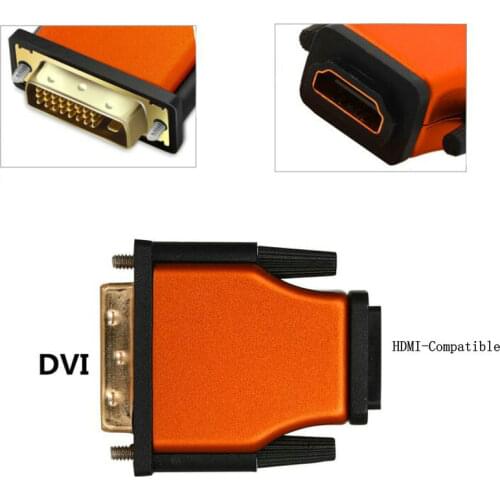 HDMI-compatible 2.0 to DVI 24 + 1 adapter Female to Male 1080P 4K 2K HDTV DVI Converter 60HZ for PC PS3 projector TV box