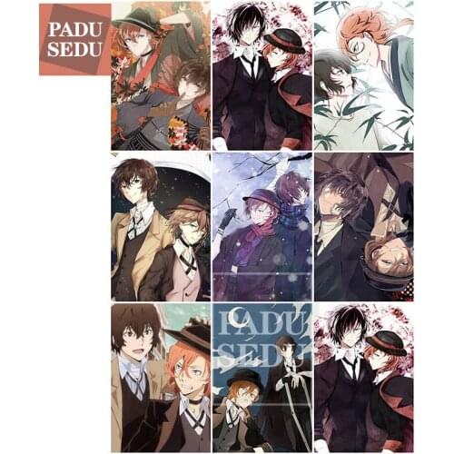 Full Square Diamond Painting Bungou Stray Dogs DIY Diamond Embroidery Japanese Anime Handicraft Pictures Wall Decor Cross Stitch