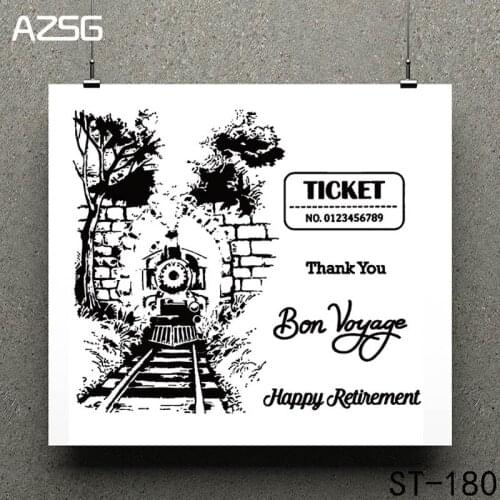 Bon Voyage Clear Stamps/seal for DIY Scrapbooking/Card Making/Photo Album Decoration Supplies