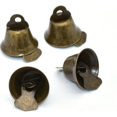 Bronze Bells DIY Crafts Accessories Christmas Jingle Bell Wedding Party Decoration Bells Pet collar Bell