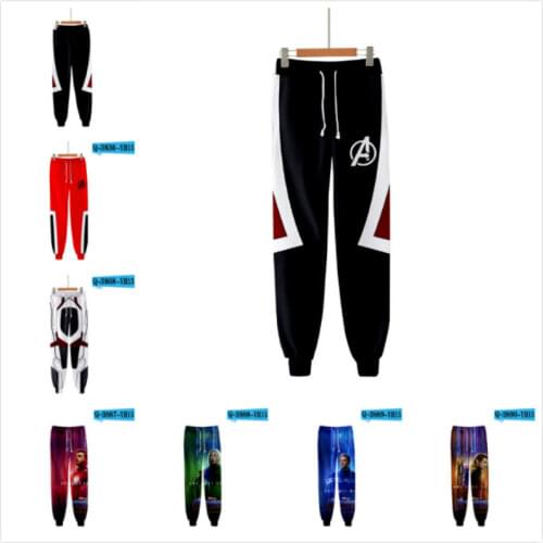 Spring Autumn Marvel The Avengers Endgame Quantum Realm Baby Boy Girl Long Sleeve Cosplay 3D Pant Men Women Family Matching Pant