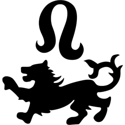 CS-10490# Vinyl Decal Zodiac sign Leo-2 Car Sticker Waterproof Auto Decors on Truck Bumper Rear Window