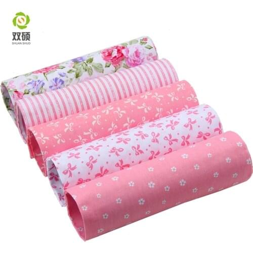 Pink Color Twill Cotton Fabric Patchwork Tissue Cloth Of Handmade DIY Quilting Sewing Textile Material Half Meter 150*50cm
