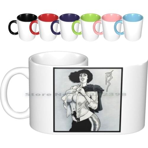 Pattie Smiph Hoarses Ceramic Mugs Coffee Cups Milk Tea Mug Patti Smiths Album Cover Sexy Tits Metal Parody Kitsch Satire John