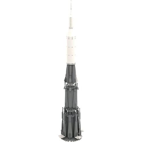 MOC Space Station N1 Moon Rocket DIY Building Blocks Shuttle Satellite Astronaut Figure Man Rocket Bricks For Toys Gift 902Pcs