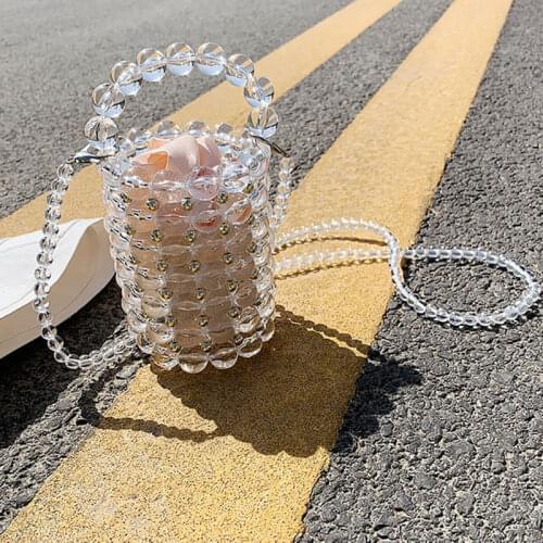 Mini Bucket Bag Transparent Crossbody Bag for Women Luxury Women Handbag Design Small Shoulder Bag