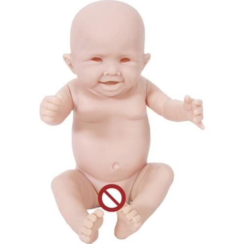 20inch reborn doll Kits full body Doll DIY Accessory unpainted soft Silicone vinyl Reborn Dolls toys like real baby