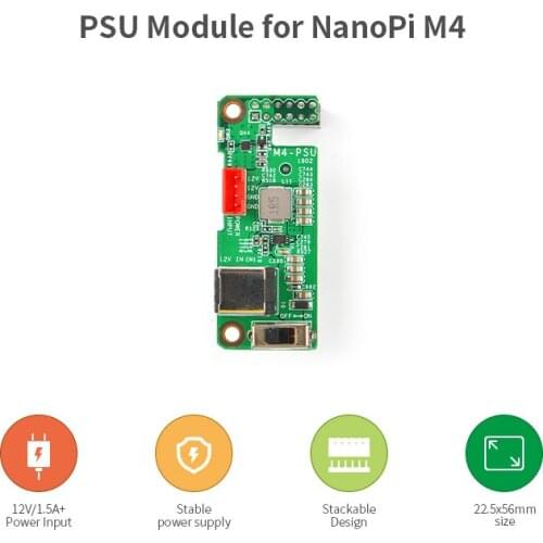 Nanopi M4-PSU 12V Power extension board Support Nanopi M4