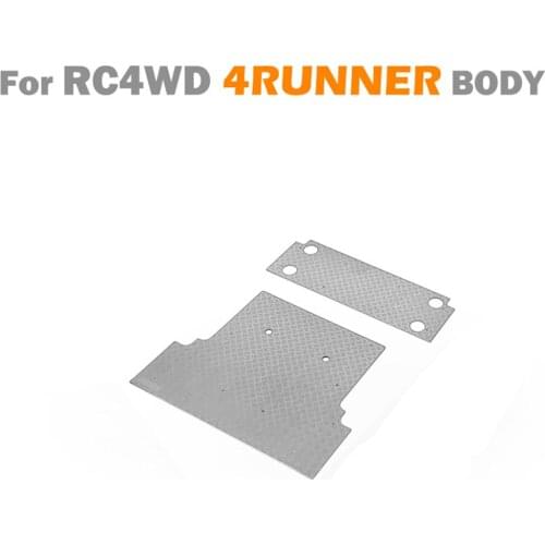 Stainless Steel Rear Body Antiskid Plate Anti-slip Board for RC4WD 4RUNNER RC Model Car Accessories