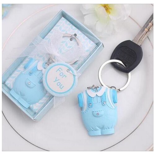 New Arrival Birthday Party Favor Baby Shower Cute Baby Clothes Key chain For Boy and Girl Free Shipping for Guest