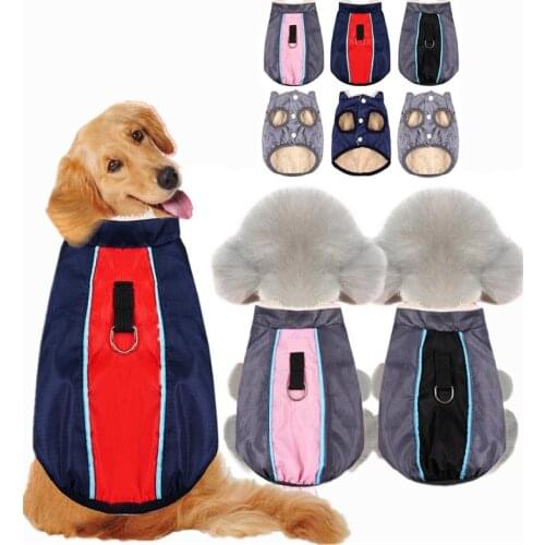 Autumn Winter Waterproof Keep Warm Dog Clothes Thicken Fleece Windproof Dog Coat Winter Puppy Clothes For Small Medium Large Dog