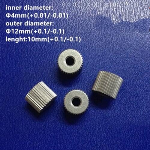 Precision Iron Base Bearing Inner Diameter 4mm Outer Diameter 12mm Lenght 10mm Screw Thread Bearing Shaft Sleeve Iron Sleeve