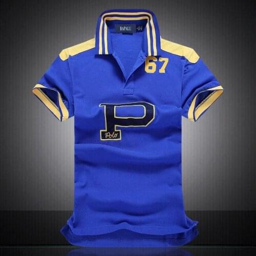 Mens Polo Shirt 100% Cotton Casual Oversized Shirt Golf Sport Travel Beach T Shirts Short Sleeve Racing National Team Uniforms