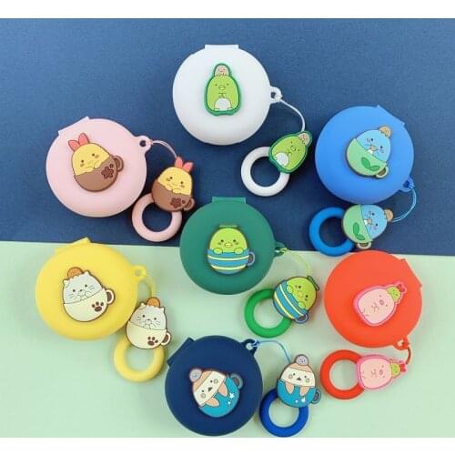 DIY Cartoon Silicone Earphone Case Cover For OPPO ENCO W31 Soft Bluetooth Wireless Earphone Cover With Strap For OPPO ENCO W31