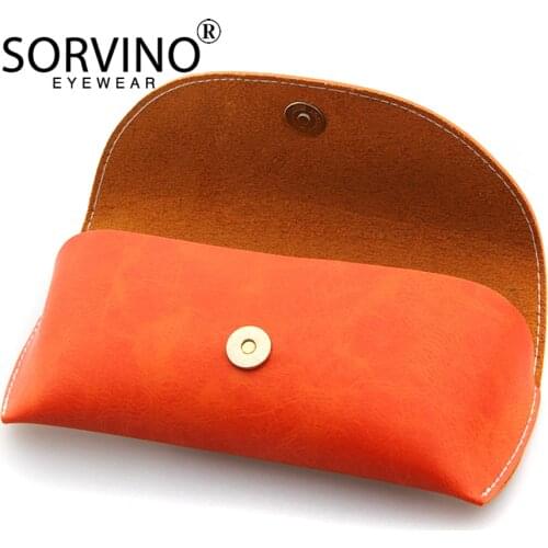 SORVINO 2020 Durable PU Leather Professional Glasses Case Vintage Sunglasses Eyeglasses Eyewear Storage Holder Retro Box Bag