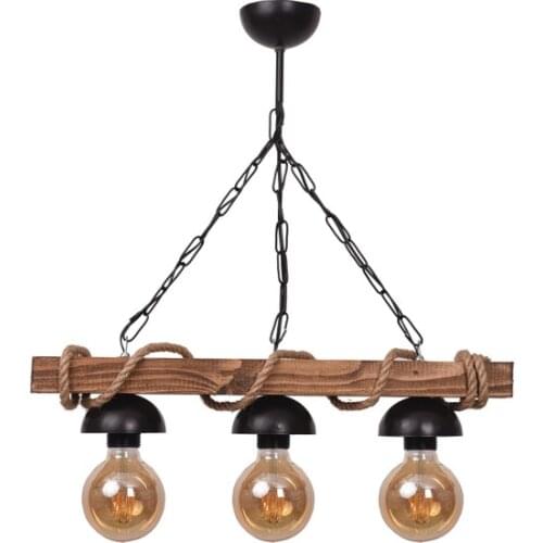 Modern 2021 Vedemo 3 Pcs Rustic Nigrum Roped Wooden chandelier chandelier люстра