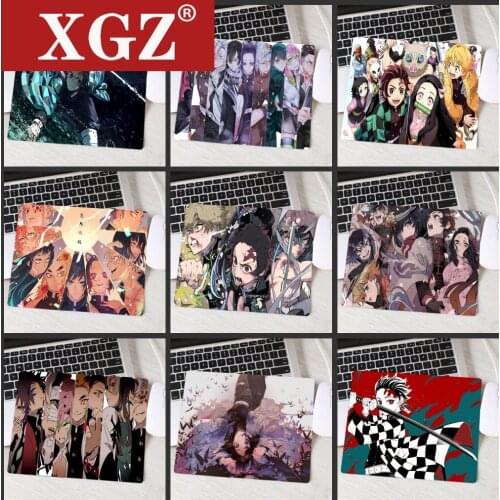 XGZ Kimetsu No Yaiba Anime Mouse Pad Game Keyboard Without Seam Player Computer Desk 22x18cm