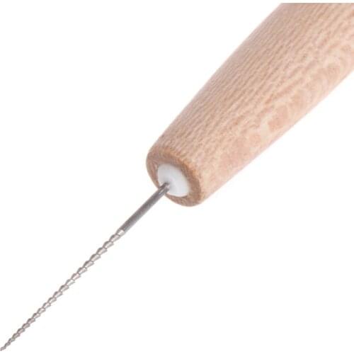 Jewelry Beads Enlarger Tool Wood Handle Holes Handmade Making DIY Reamer Tackle