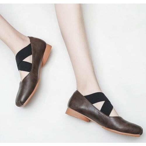 Mary Jane Grandma woman Shoes Flat Bandage Fairy Ballet Vintage Moccosins lykj-yx