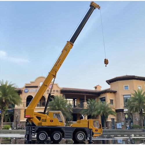 1:50 Diecast Mega Crane Alloy Car Lifter 360 Degress Rotate Work Platform Crane Steering Engineering Car Model Kids Toy Gifts