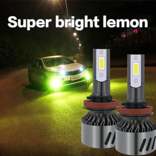 1 Pair Car Lemon Front Fog Light Auto Headlight H4 H1 H7 H8 H9 H11 Fog Lamp H16 9005 HB3 9006 HB4 9012 Lemon Headlight H7