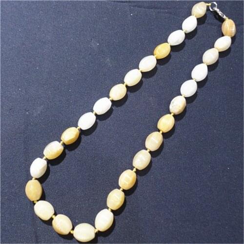 1 Strand/28Pcs 14x10mm Wholesale Fashion Jewelry Natural Aventurine Facet Six Angle Oval Pendant Necklace Length 210mm S1074