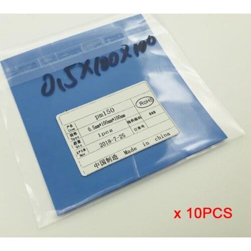 10PCS Thermal Pad 0.5mm*100mm*100mm High quality GPU CPU Heatsink Cooling Conductive Silicone Pad