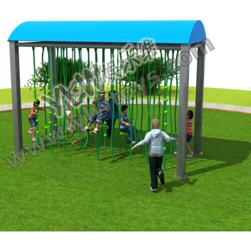 2020 YLW NEW park outdoor playground facility outside climbing equipment park with roof for children