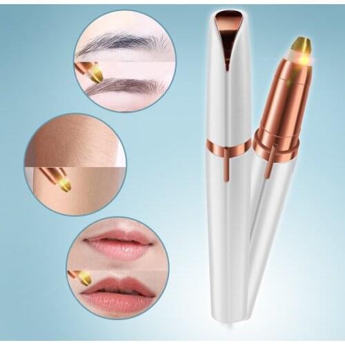 Electric Eyebrow Trimmer Makeup Painless Eye Brow Epilator Mini Shaver Razors Portable Facial Hair Remover For Women Depilator