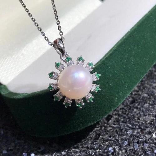 Hot Exquisite DIY Mount 925 Sterling Silver Pendant Base Settings Mountings Findings Parts for Pearl Crystal Jade Agate 5pcs/lot