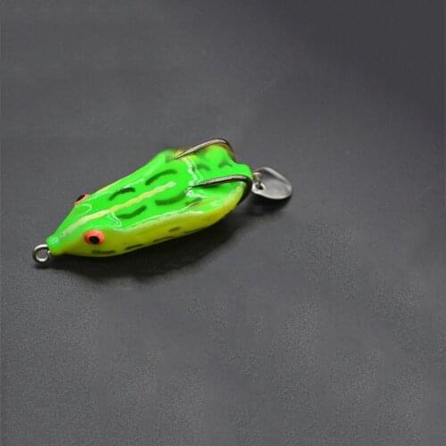 Artificial Thunder Frog Baits with Sequins Soft Fishing Frog Lure 7cm/11g Freshwater High Quality Silicone Fishing Bait